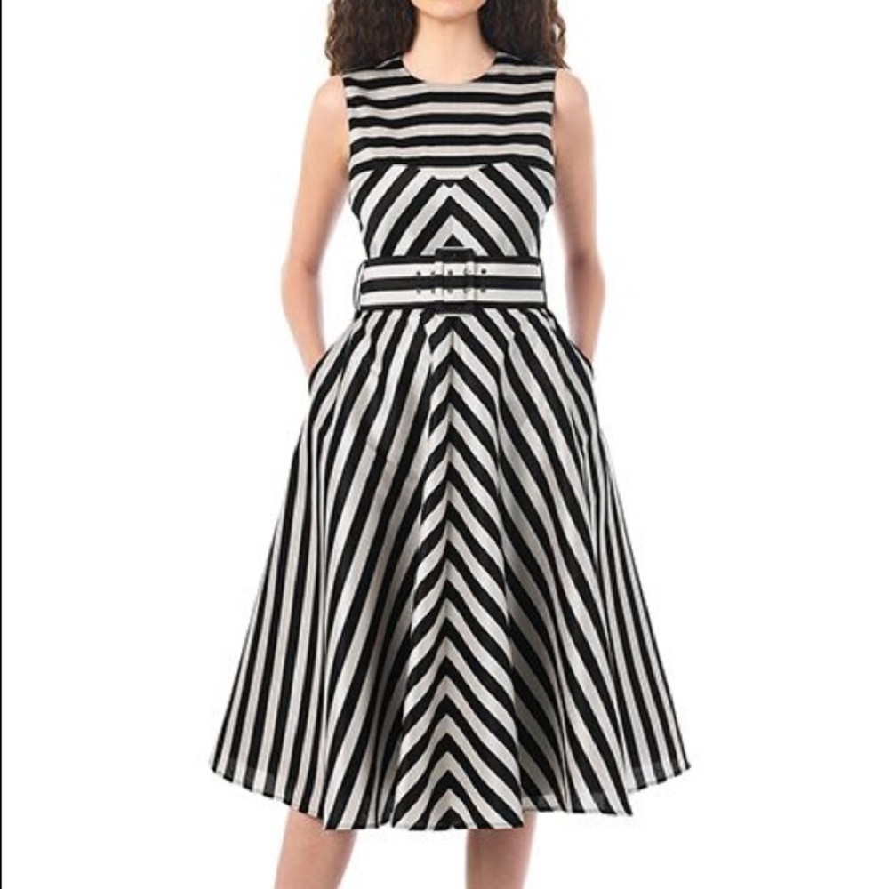 COPY - Eshakti black and white dress
